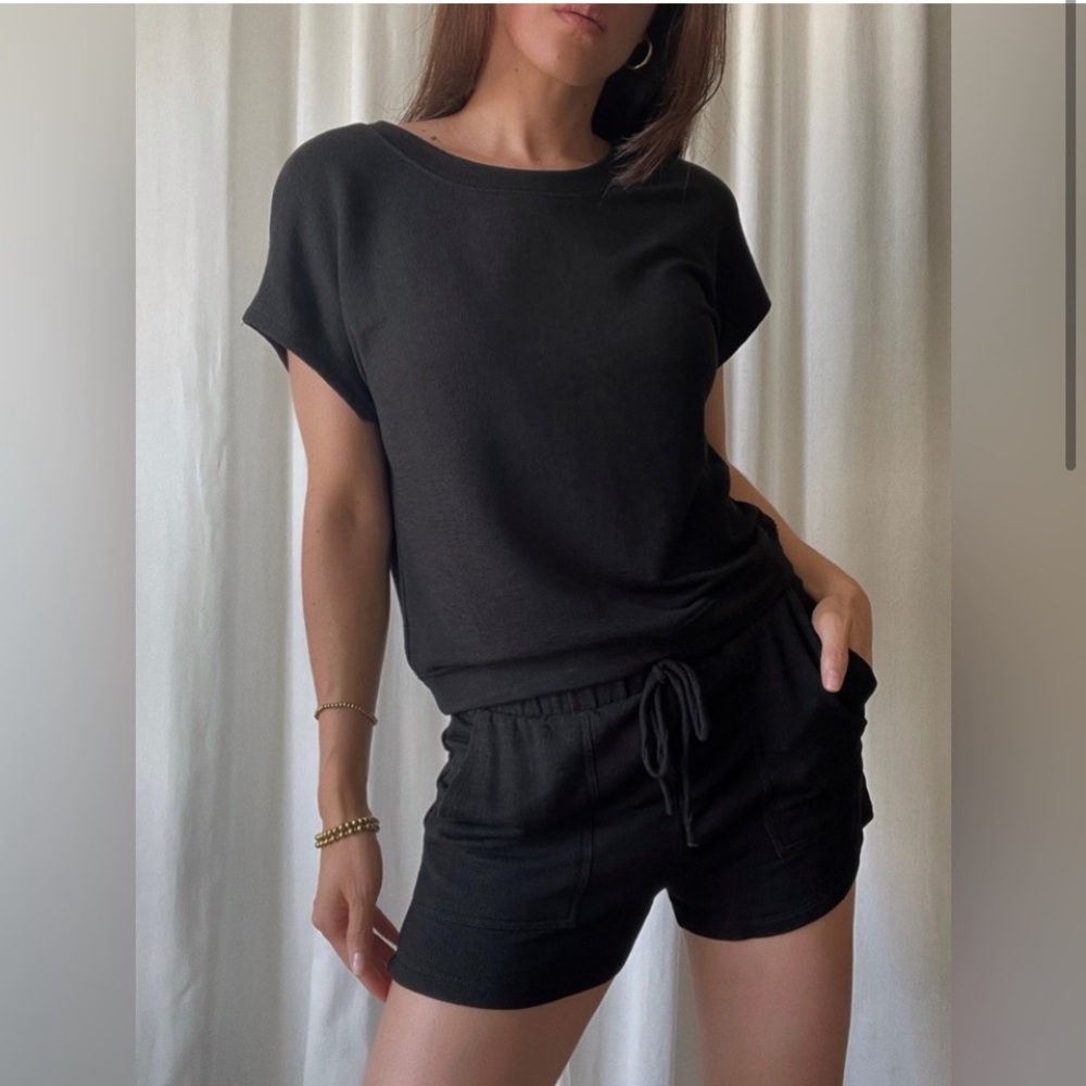 Pajama set in black
